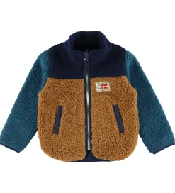 Danefæ Fleecejakke - Danodder - Caramel/Navy/Slate