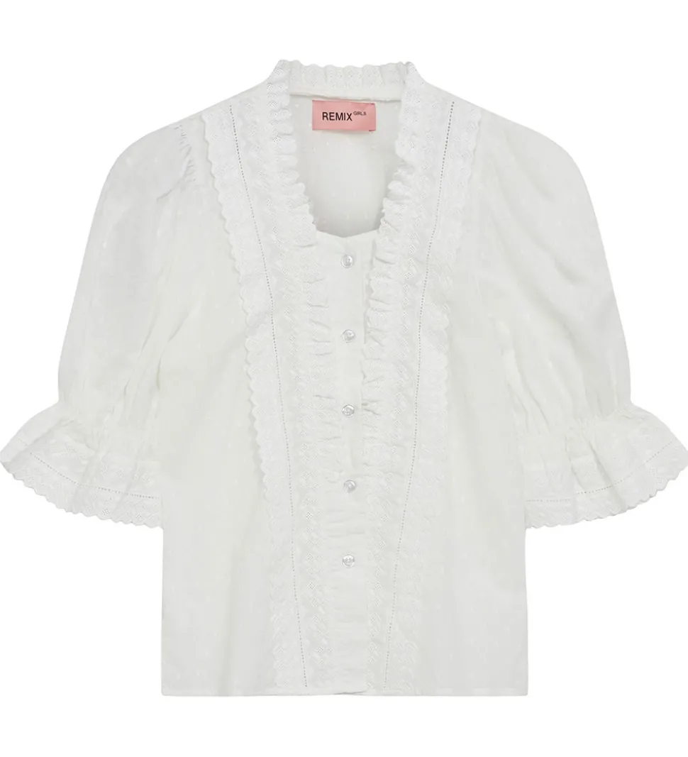 Designers Remix Skjorte - Velma Lace - Cream