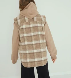 Designers Remix Vest - Uld/Polyester - G Jayden - Beige Check