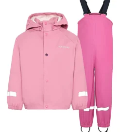 Didriksons Regntøj m. seler - PU - Slaskeman - Light Heather Pin