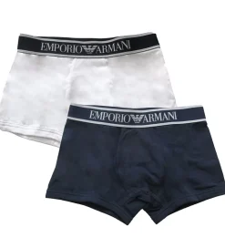 Emporio Armani Boxershorts - 2-pak - Hvid/Navy