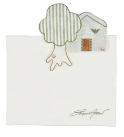 Emporio Armani Gaveæske - Sommerdragt/Nusseklud - Grøn/Hvidstrib