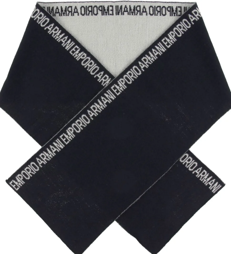 Emporio Armani Halstørklæde - 160x20 - Uld/Akryl - Navy