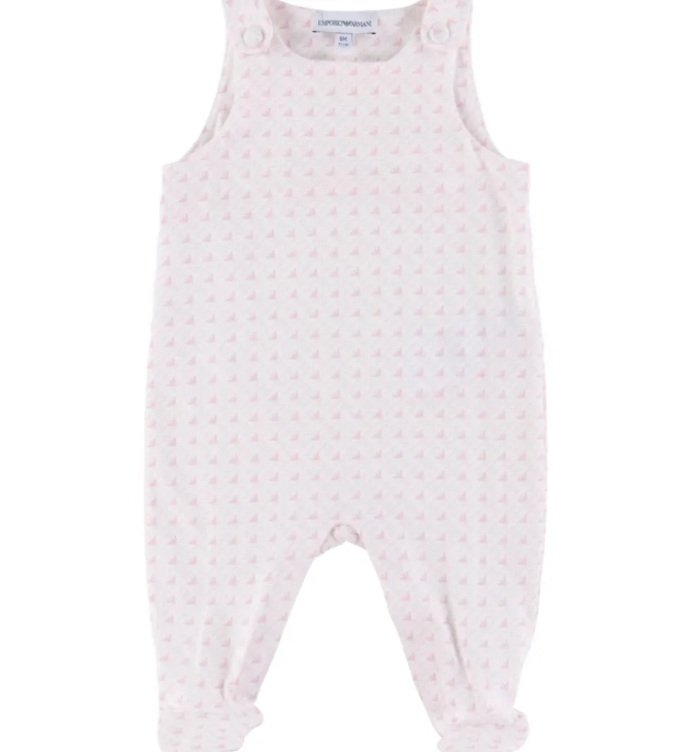 Emporio Armani Sparkedragt/Body l/æ - Hvid/Rosa m. Logoer