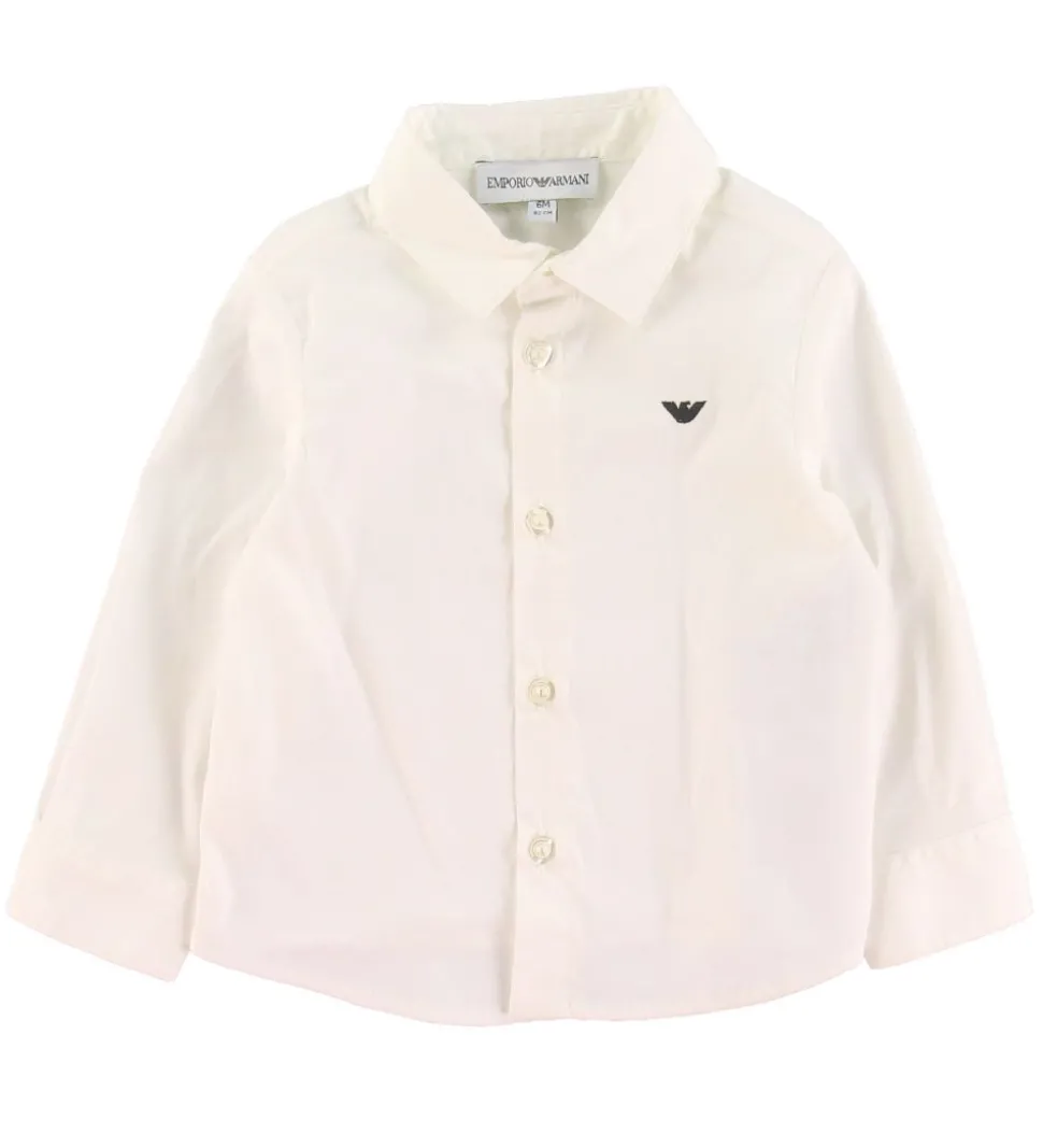 Emporio Armani Sæt - Skjorte/Vest/Bukser - Sort/Hvid