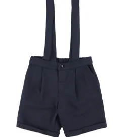 Emporio Armani Sæt - Skjorte/Shorts - Dark Navy/Hvid
