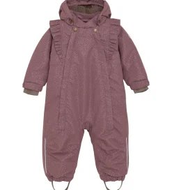 En Fant Flyverdragt - Rose Taupe m. Guldprikker