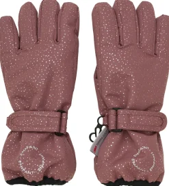 En Fant Handsker - Frosted Almond m. Guldprikker