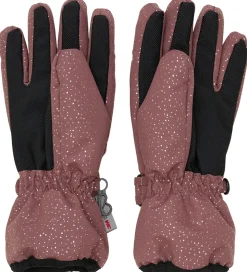 En Fant Handsker - Frosted Almond m. Guldprikker