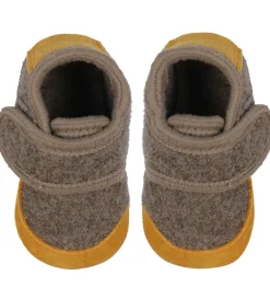 En Fant Hjemmesko - Uld - Walnut