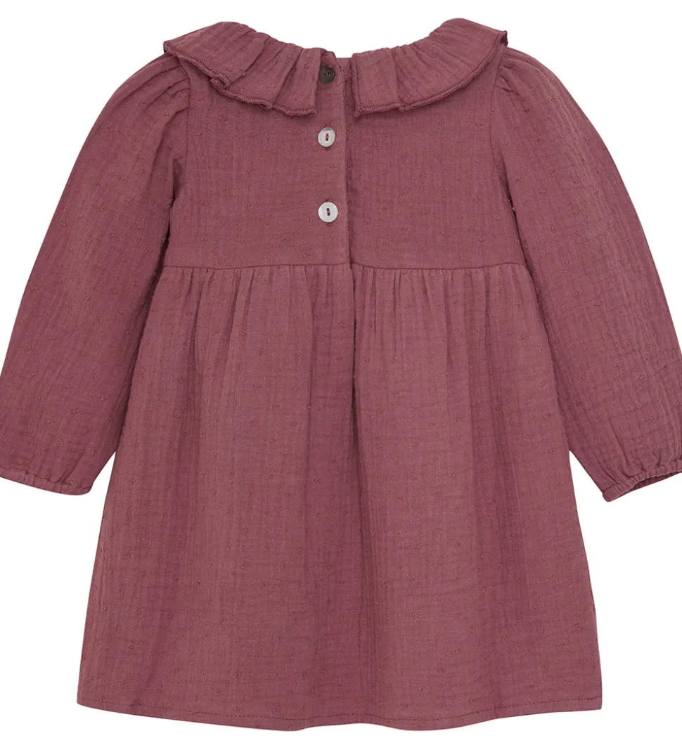 En Fant Kjole - Musselin - Roan rouge
