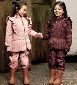 En Fant Termotøj - Old Rose m. Flæser