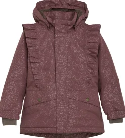 En Fant Vinterjakke - Rose Taupe m. Guldprikker/Flæser