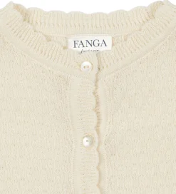 Fanga Fontana Cardigan - Strik - Venti Pointelle - Antique White