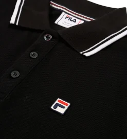 Fila Polobluse - Piqué - Biella - Sort m. Logo