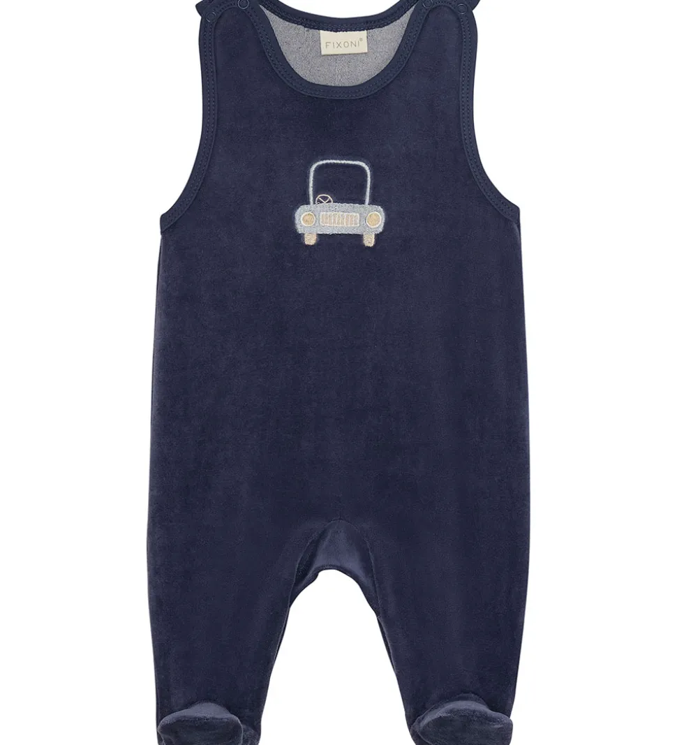 Fixoni Sparkedragt m. Body l/æ - Velour - Indigo Blue