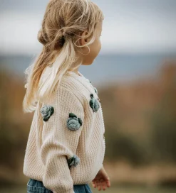 Fliink Cardigan - Strik - Cool Flower - Sandshell
