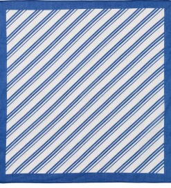 Fliink Tørklæde - Kota - 50x50 cm - Cloud Dancer m. Striber