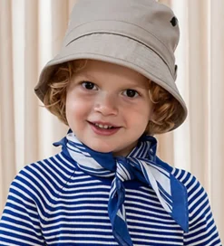 Fliink Tørklæde - Kota - 50x50 cm - Cloud Dancer m. Striber