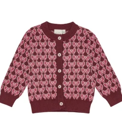 Flöss Cardigan - Strik - Nova - Bordeaux Bow