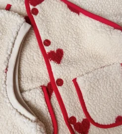 Flöss Fleecejakke - Simone - Soft white heart