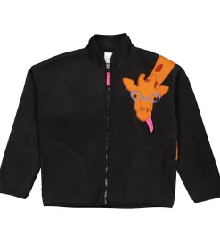 Freds World Fleecejakke - Sort m. Giraf