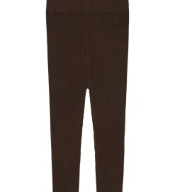 FUB Leggings - Rib - Strik - Uld - Mocca