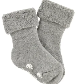 Fuzzies Skridsikre Strømper - Lysegrå