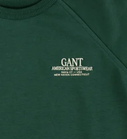 GANT Sweatshirt - Graphic - Tartan Green