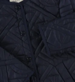 GANT Termofrakke - Monogram Quilted - Evening Blue