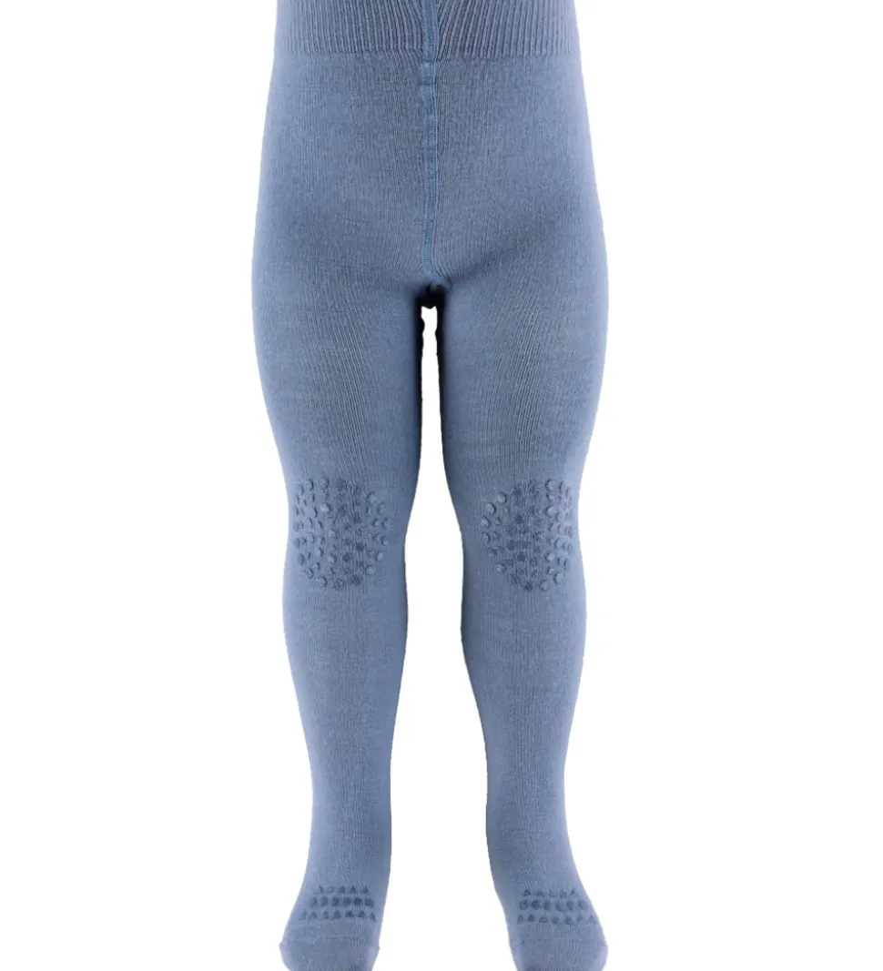GoBabyGo Kravlestrømpebukser - Noos - Uld - Stone Blue