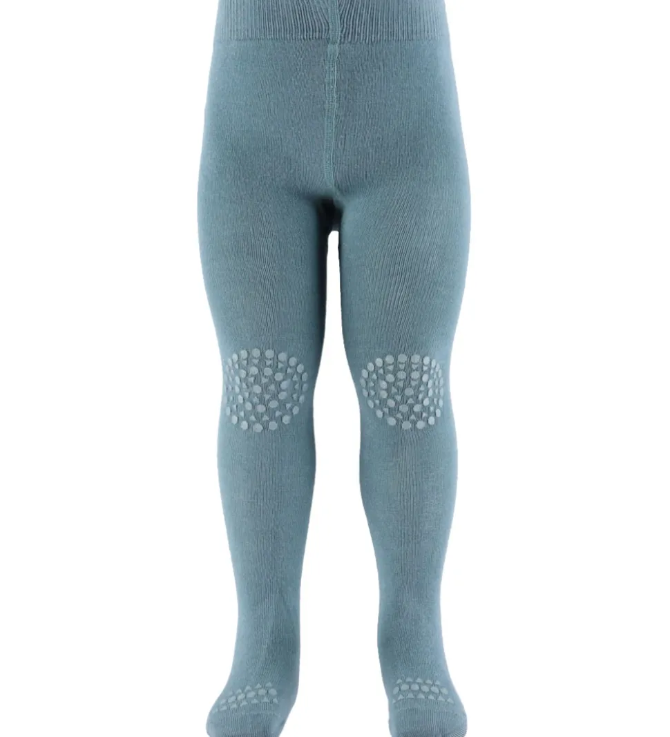 GoBabyGo Skridsikre Strømpebukser - Bambus - Dusty Blue