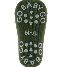 GoBabyGo Skridsikre Strømper - Olivine