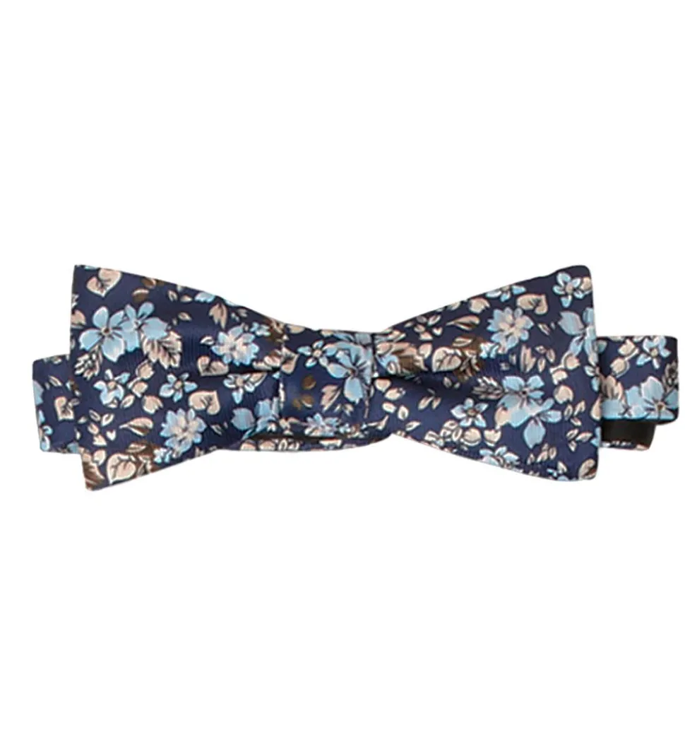 Grunt Butterfly m. Lommetørklæde - Our Flower - Navy Flower