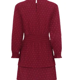 Grunt Kjole - GrSpelug - Dot - Dark Red