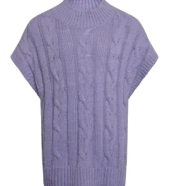 Grunt Vest - Strik - Brie - Purple