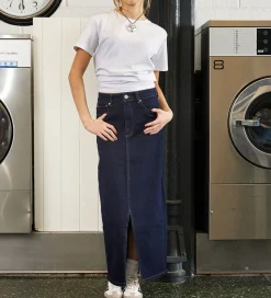 Hound Nederdel - Maxi Denim - Dark Blue Used