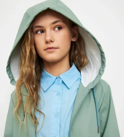 Hound Regnfrakke - PU - Støvet Grøn