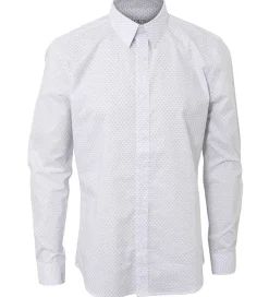 Hound Skjorte - All Over Print - Hvid m. Blå