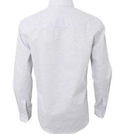 Hound Skjorte - All Over Print - Hvid m. Blå