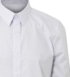 Hound Skjorte - All Over Print - Hvid m. Blå