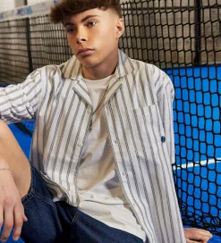 Hound Skjorte - Striped - Hvid/Navy