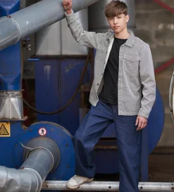 Hound Skjorte - Striped Overshirt - Black/Off White