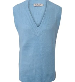 Hound Vest - Strik - Lyseblå