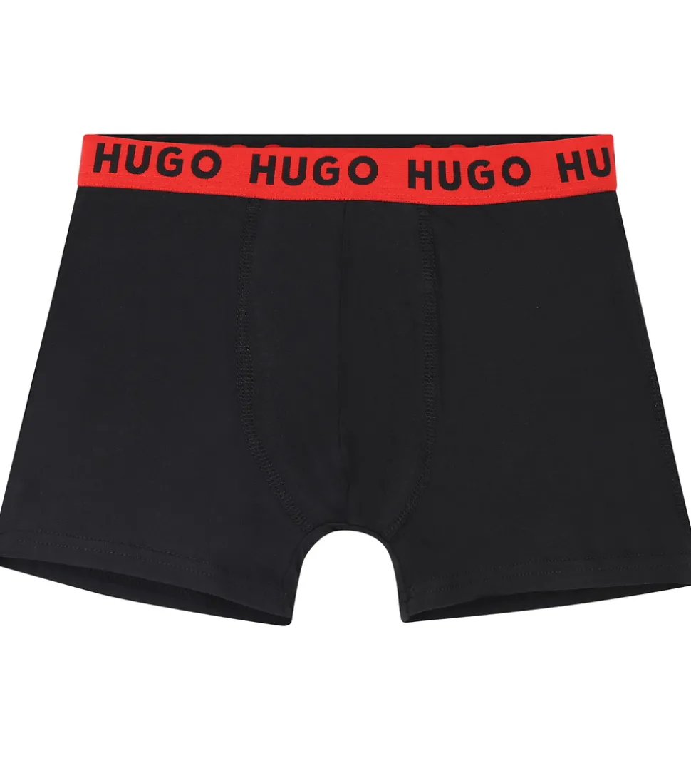 HUGO Boxershorts - 2-pak - Sort/Armygrøn