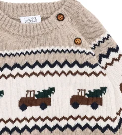 Hust and Claire Bluse - Strik - HCPerry - Beige Melange m. Lastb