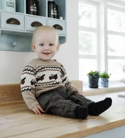 Hust and Claire Bluse - Strik - HCPerry - Beige Melange m. Lastb