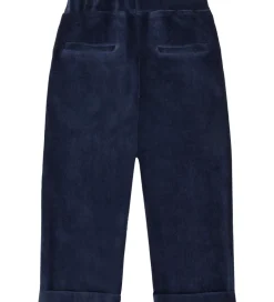 Hust and Claire Fløjlsbukser - HCGarry Ottoman - More Navy