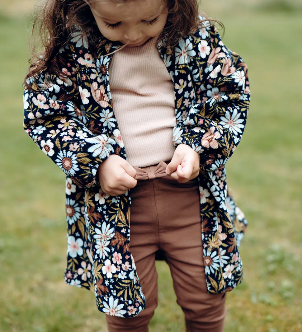 Hust and Claire Fløjlskjole - HCKaroline - Light Blue/Navy m. Bl