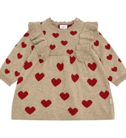 Hust and Claire Kjole - Strik - HCKristel - Biscuit m. Hjerter